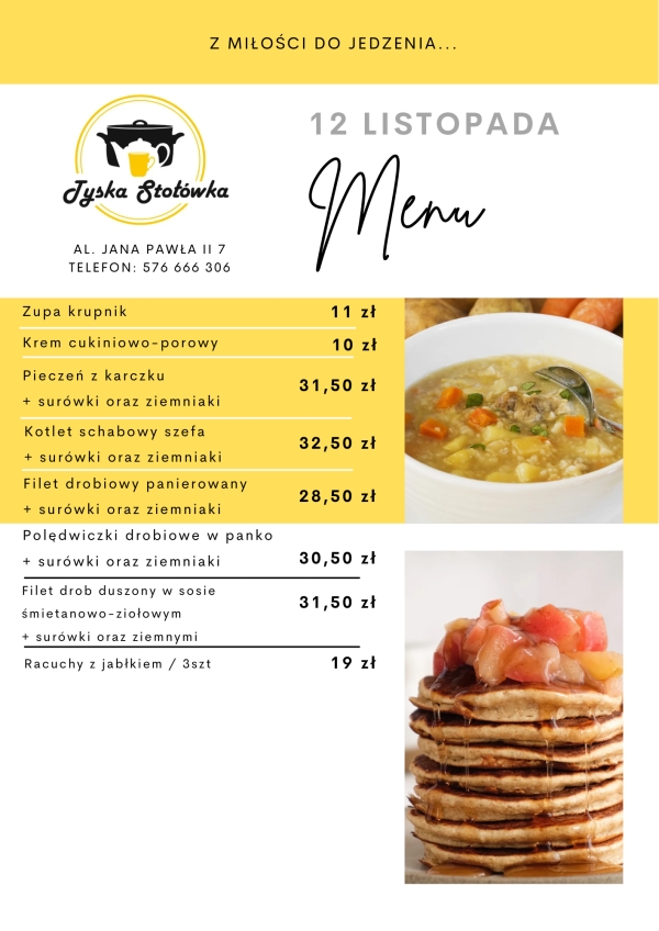 MENU LOKAL AL. JANA PAWŁA II 7