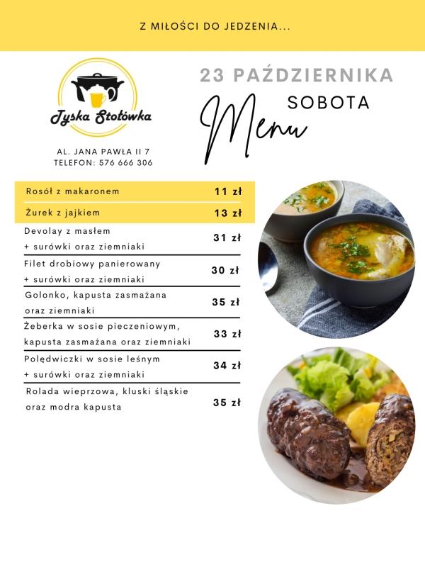MENU AL. JANA PAWŁA II 7
