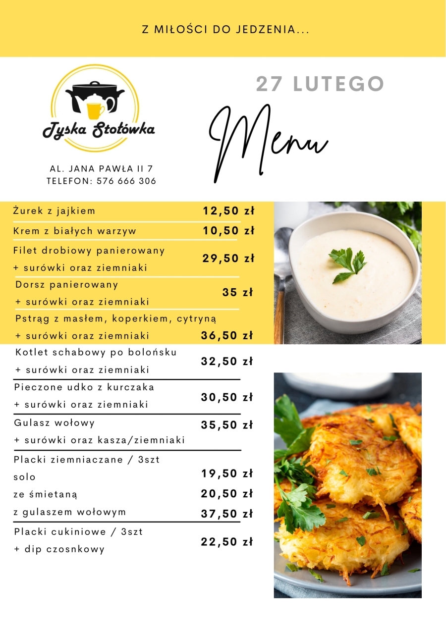MENU LOKAL AL. JANA PAWŁA II 7