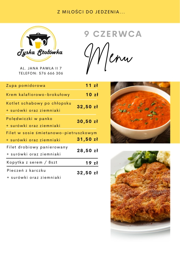 MENU LOKAL 1 AL. JANA PAWŁA II 7