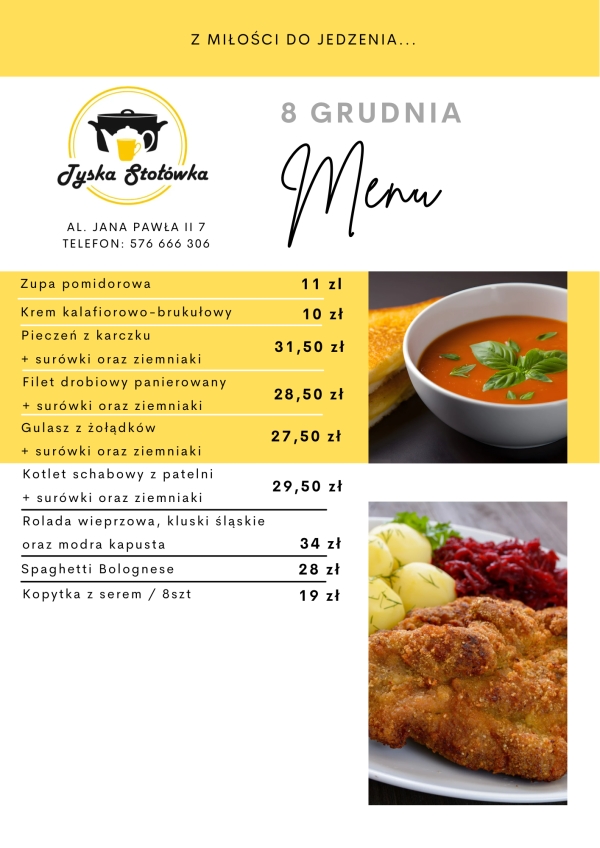 MENU LOKAL AL. JANA PAWŁA II 7