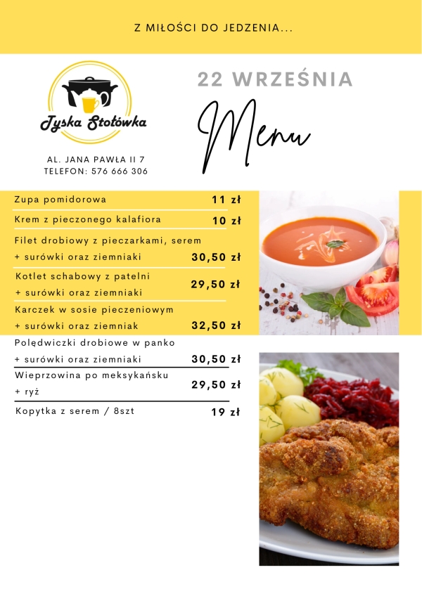 MENU LOKAL AL. JANA PAWŁA II 7