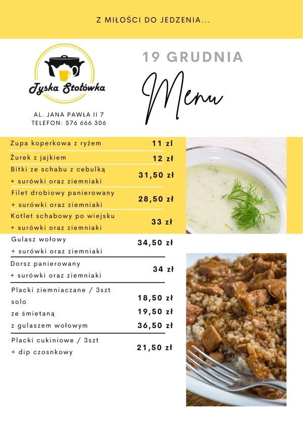 MENU LOKAL AL. JANA PAWŁA II 7