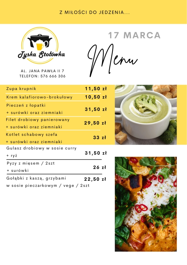 MENU AL. JANA PAWŁA II 2