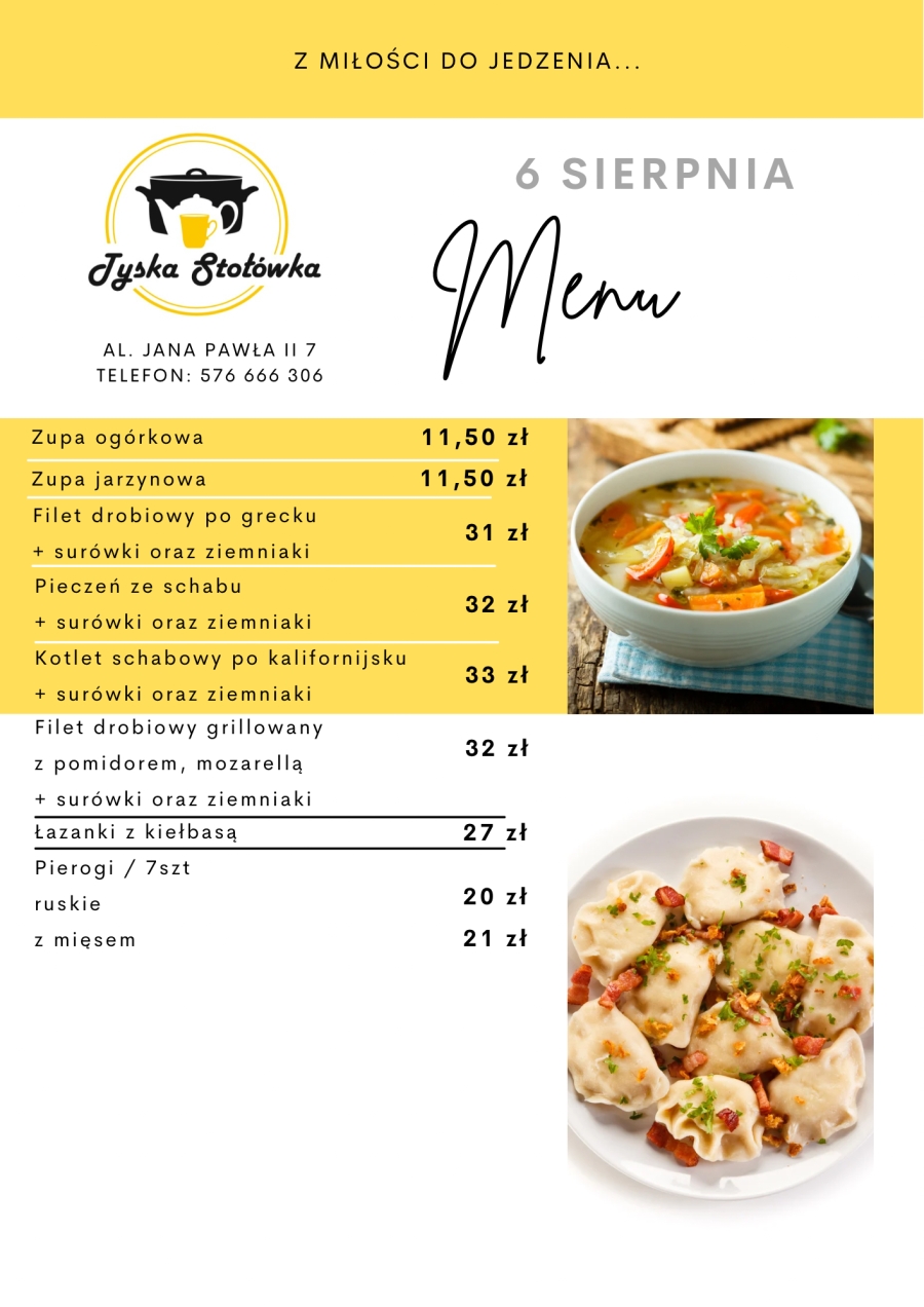 MENU AL. JANA PAWŁA II 7