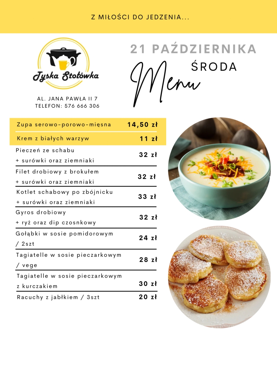 MENU AL. JANA PAWŁA II 7