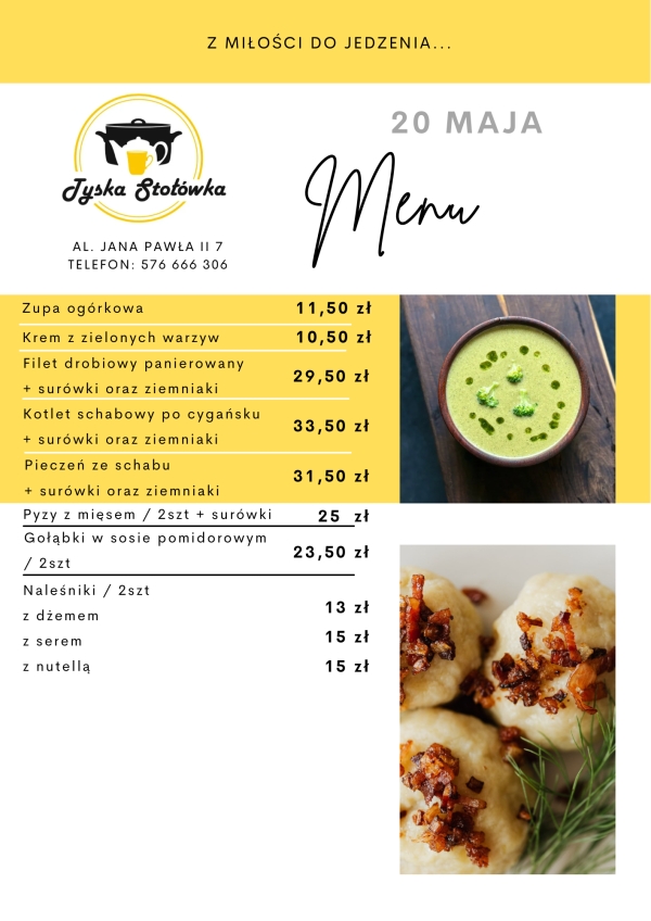 MENU AL. JANA PAWŁA II 7