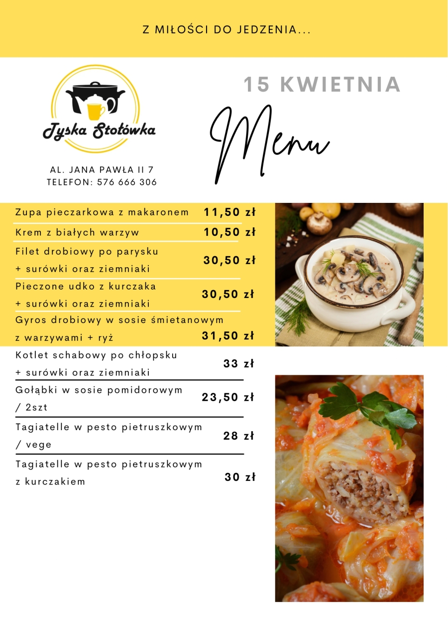 MENU AL. JANA PAWŁA II 7