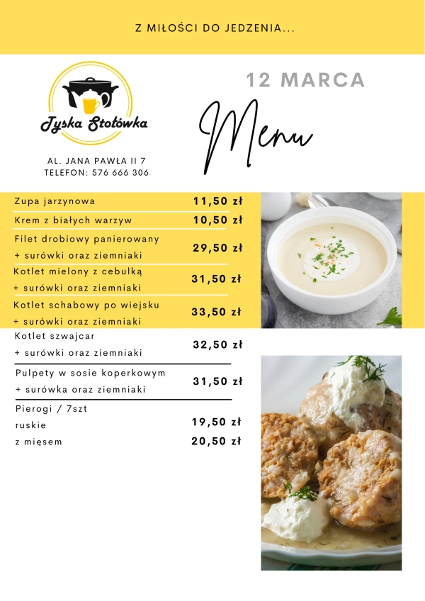 MENU AL. JANA PAWŁA II 7