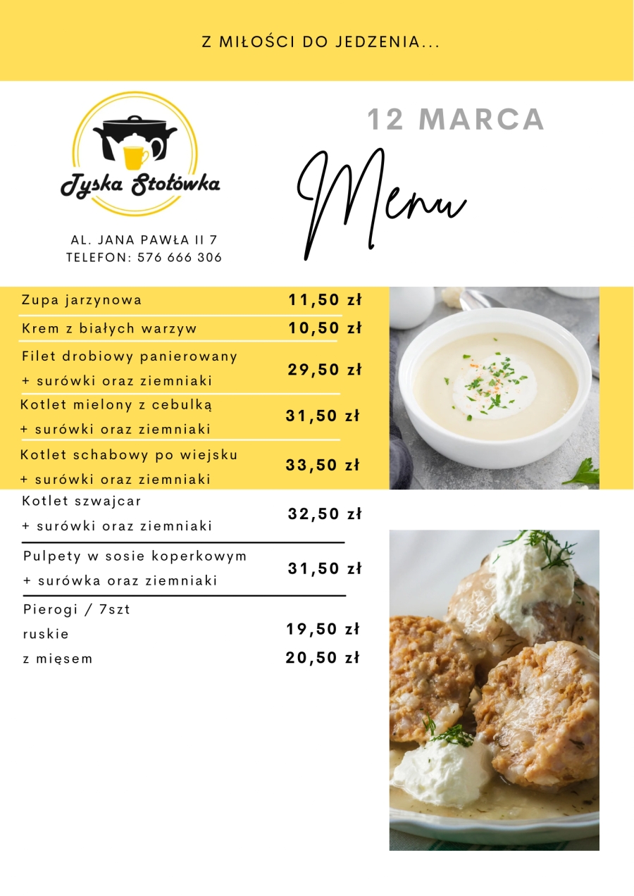 MENU AL. JANA PAWŁA II 7