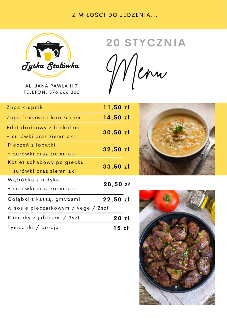 MENU LOKAL AL. JANA PAWŁA II 7
