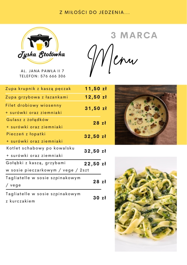 MENU LOKAL AL. JANA PAWŁA II 7