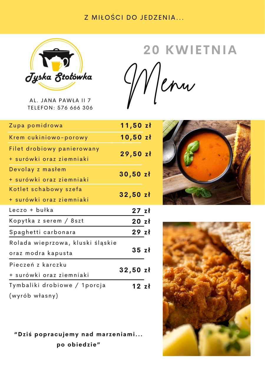 MENU AL. JANA PAWŁA II 7