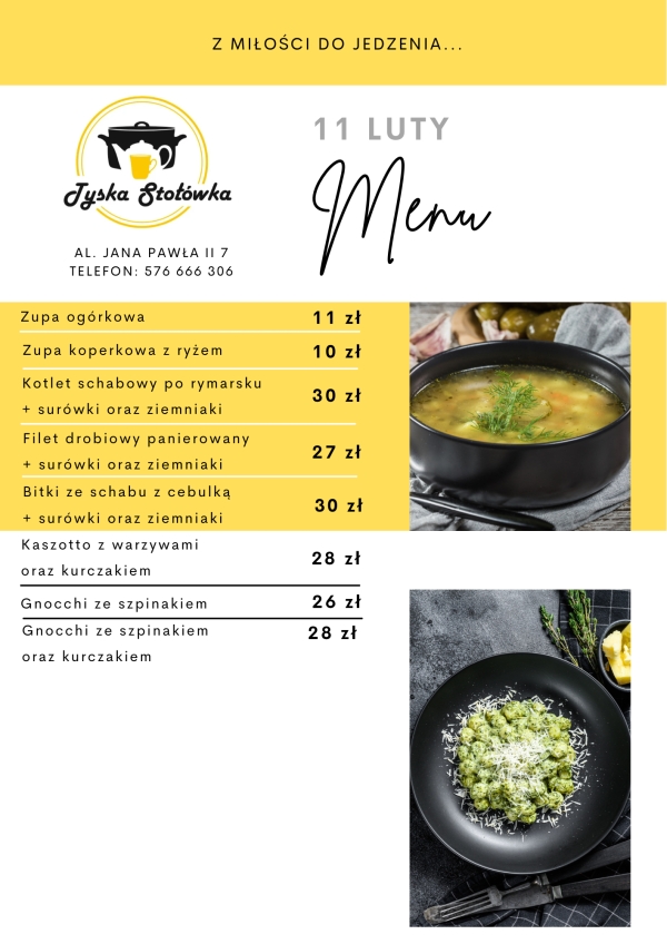 MENU LOKAL 1 AL. JANA PAWŁA II 7