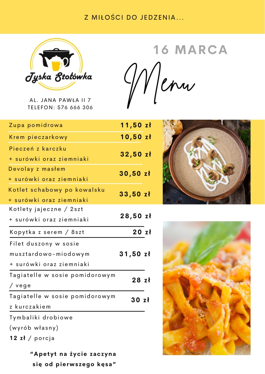 MENU AL. JANA PAWŁA II 7