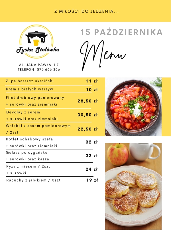 MENU LOKAL AL. JANA PAWŁA II 7