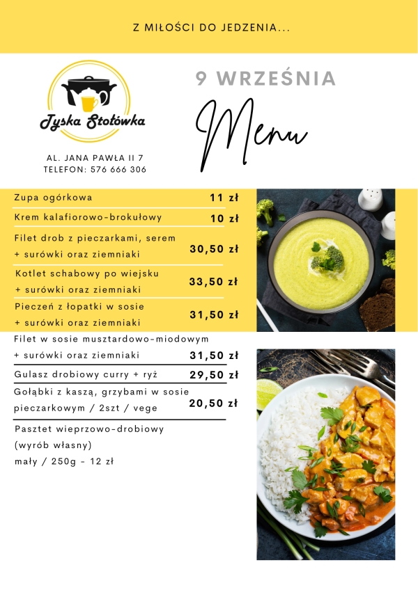 MENU LOKAL AL. JANA PAWŁA II 7
