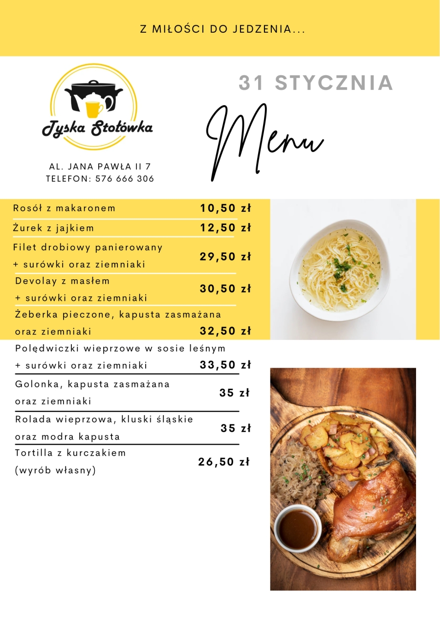 MENU LOKAL AL. JANA PAWŁA II 7