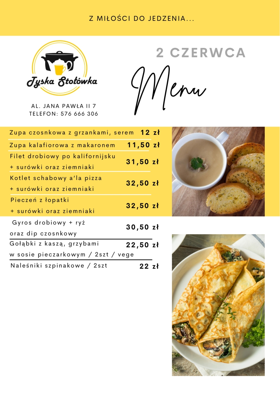 MENU AL. JANA PAWŁA II 7