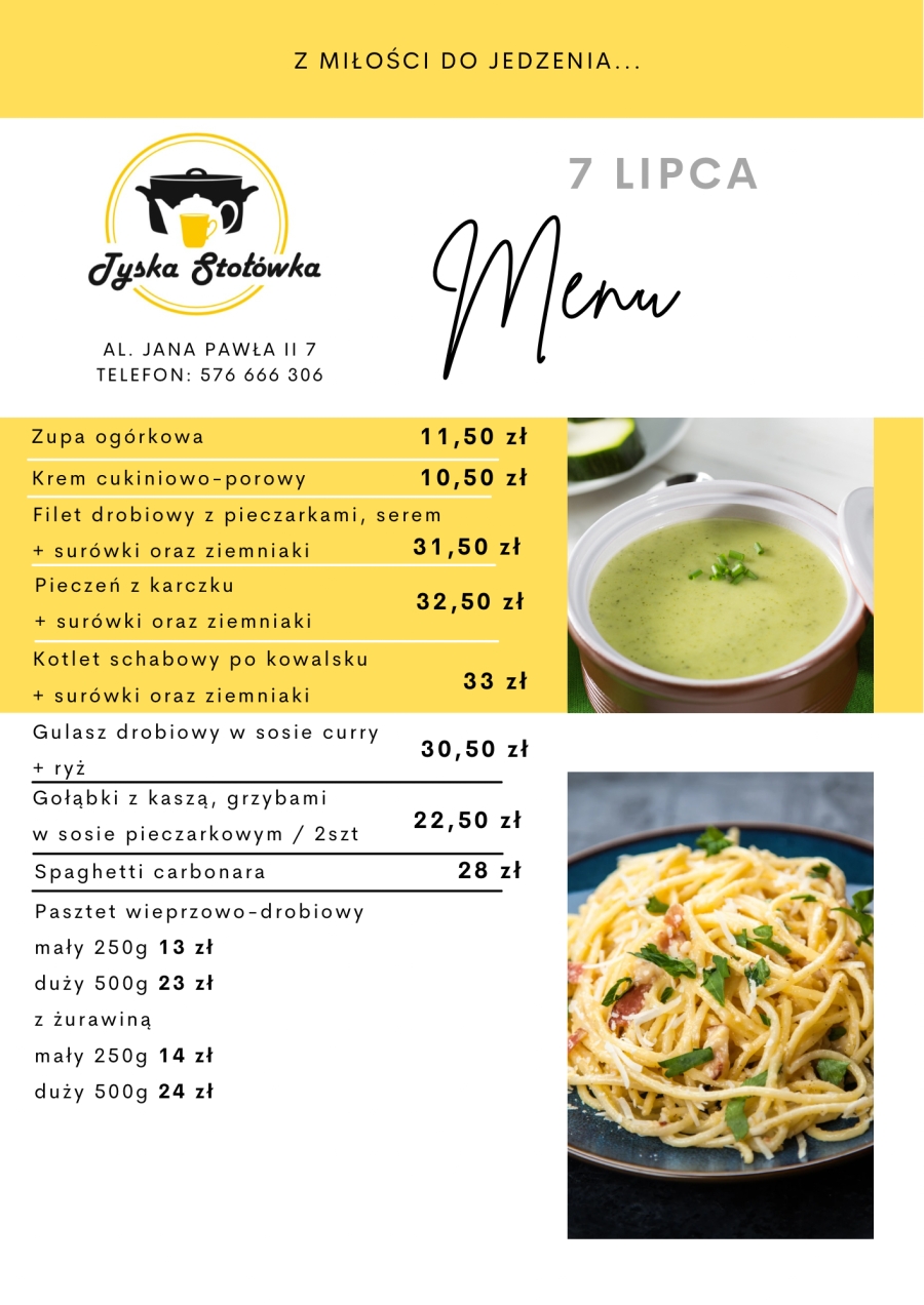 MENU AL. JANA PAWŁA II 7