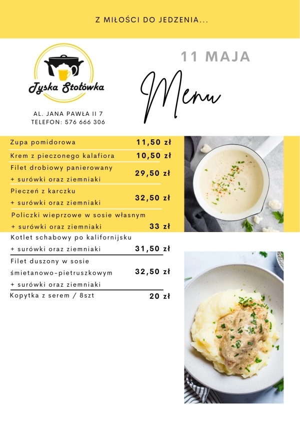 MENU AL. JANA PAWŁA II 7