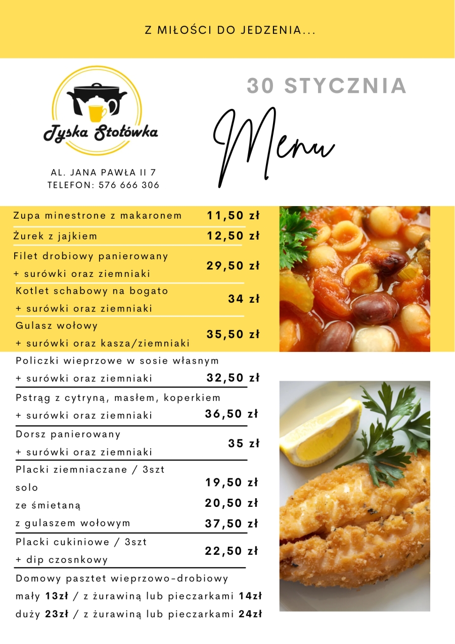 MENU LOKAL AL. JANA PAWŁA II 7
