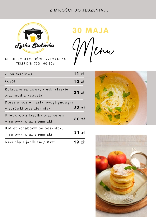 MENU LOKAL 2 Al. NIEPODLEGŁOŚCI 87/LOKAL 15