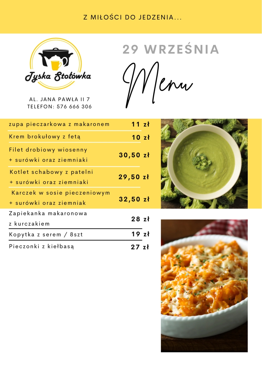 MENU LOKAL AL. JANA PAWŁA II 7