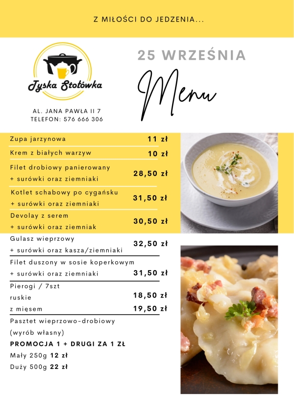 MENU LOKAL AL. JANA PAWŁA II 7