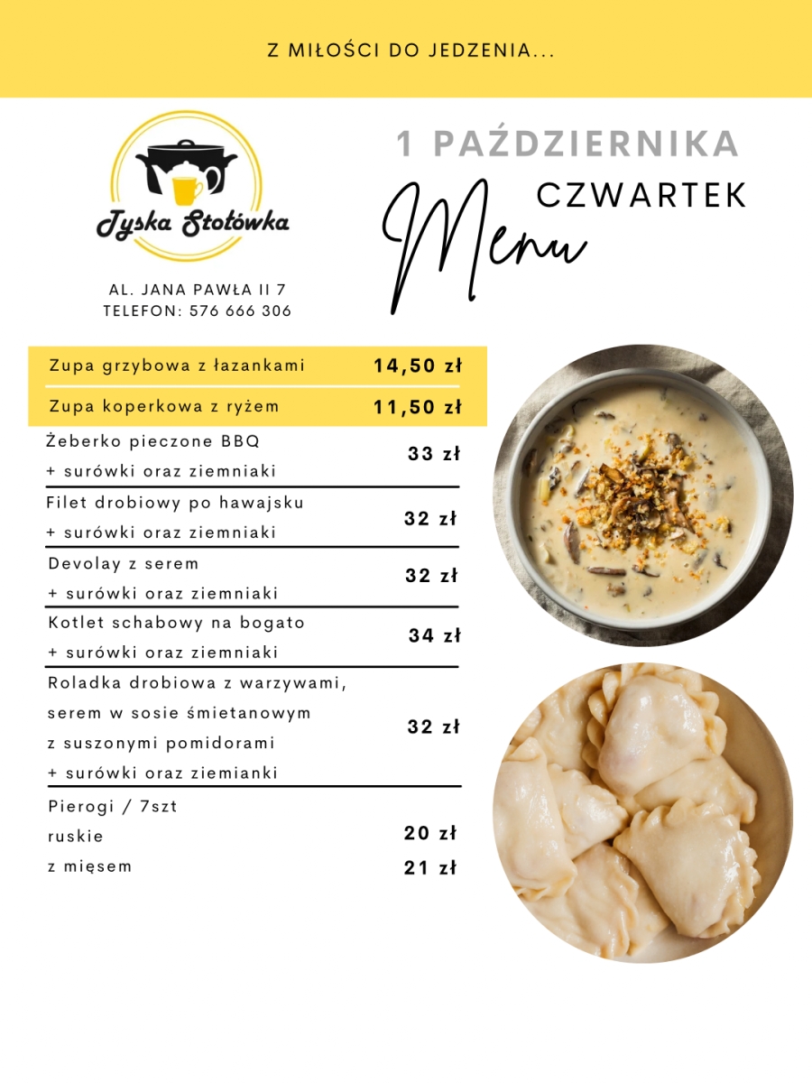 MENU AL. JANA PAWŁA II 7
