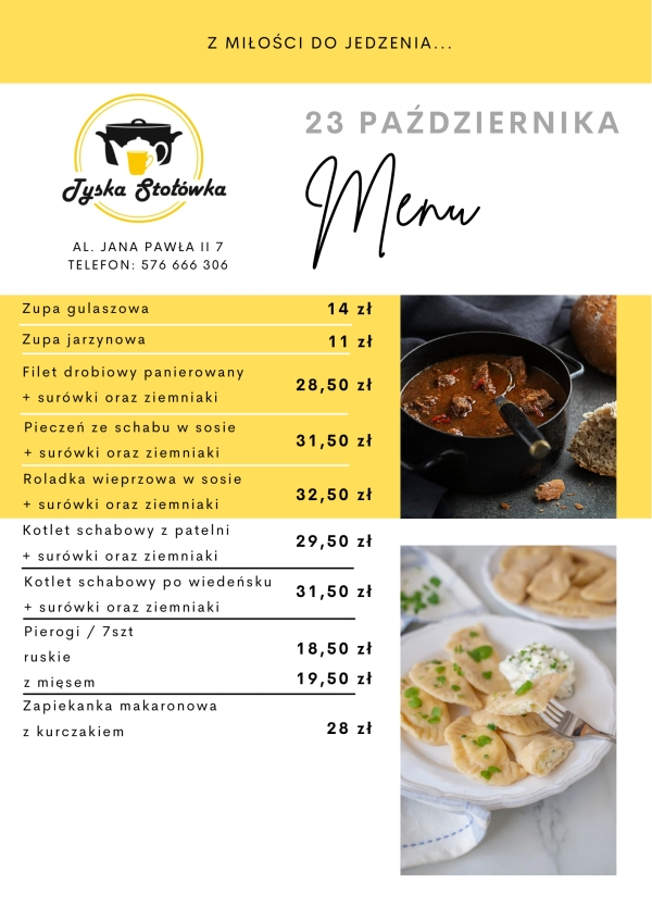 MENU LOKAL AL. JANA PAWŁA II 7