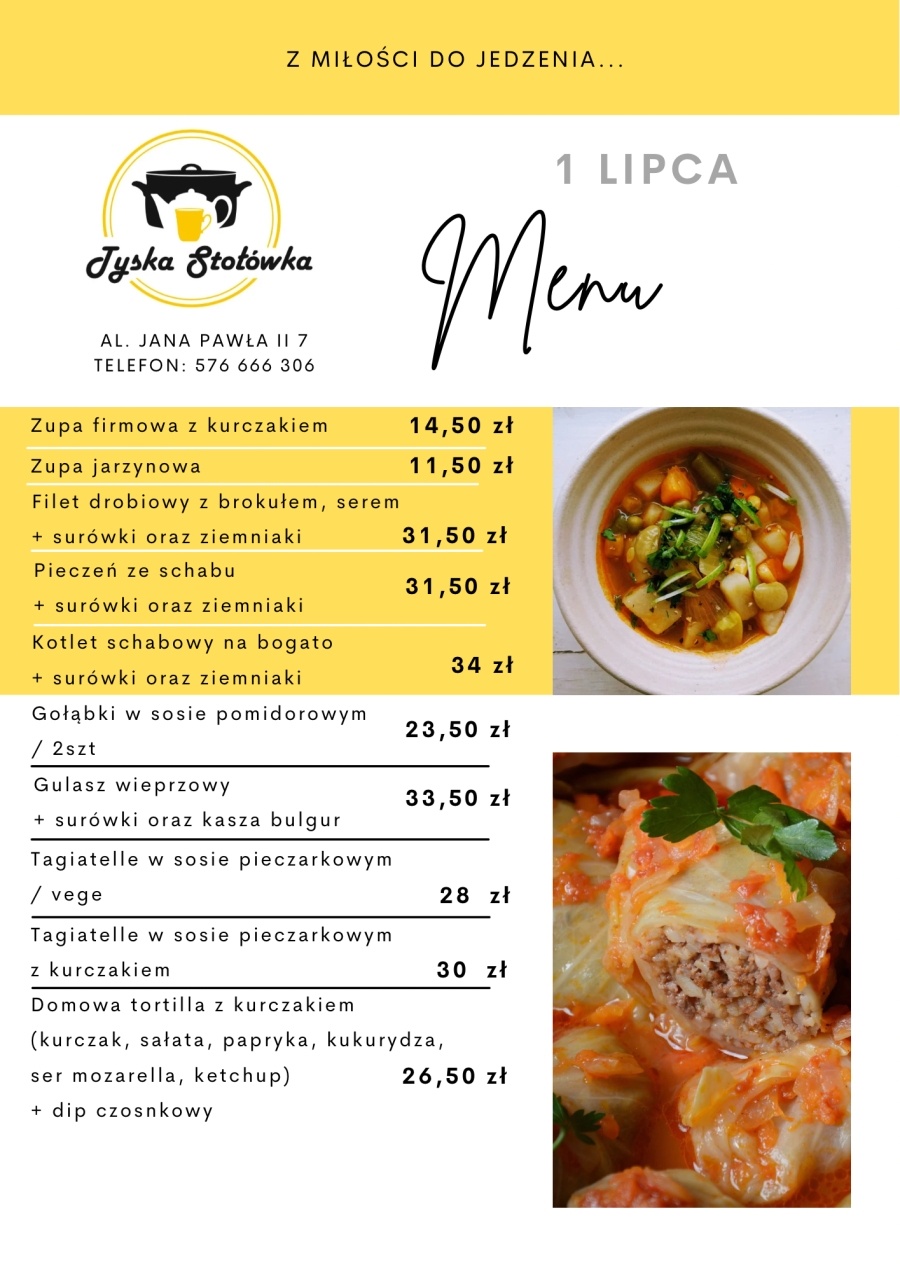 MENU AL. JANA PAWŁA II 7