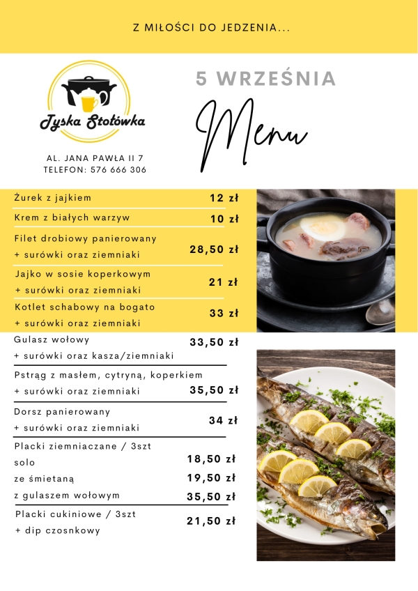 MENU LOKAL AL. JANA PAWŁA II 7