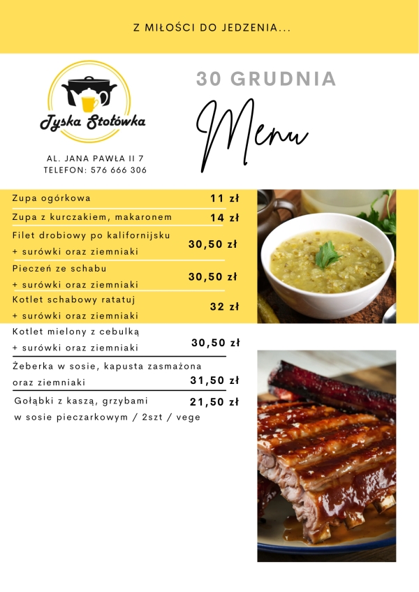 MENU LOKAL AL. JANA PAWŁA II 7
