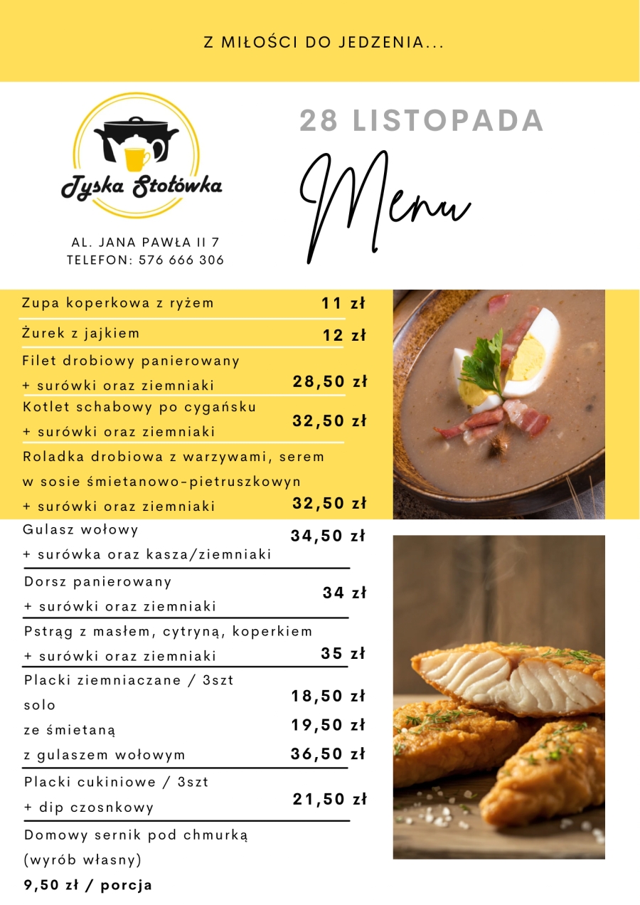 MENU LOKAL AL. JANA PAWŁA II 7