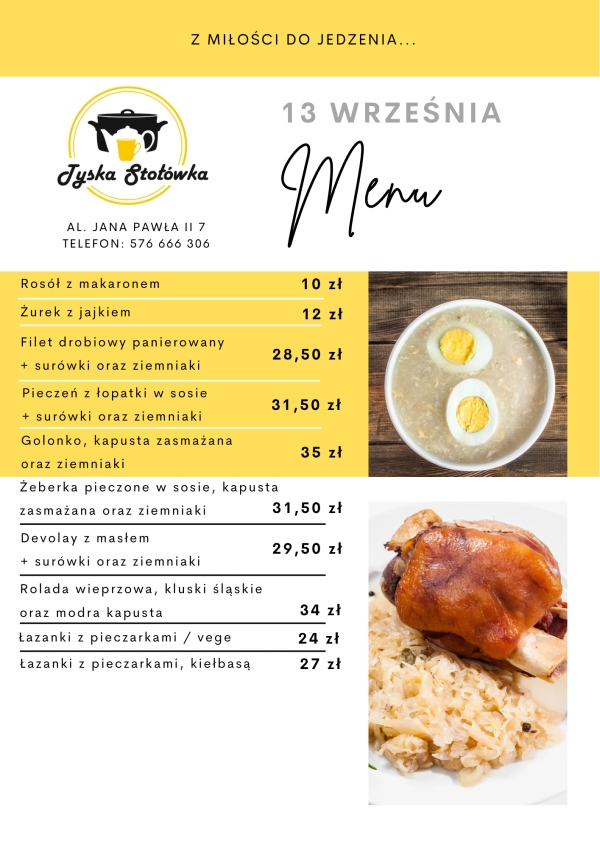 MENU LOKAL AL. JANA PAWŁA II 7