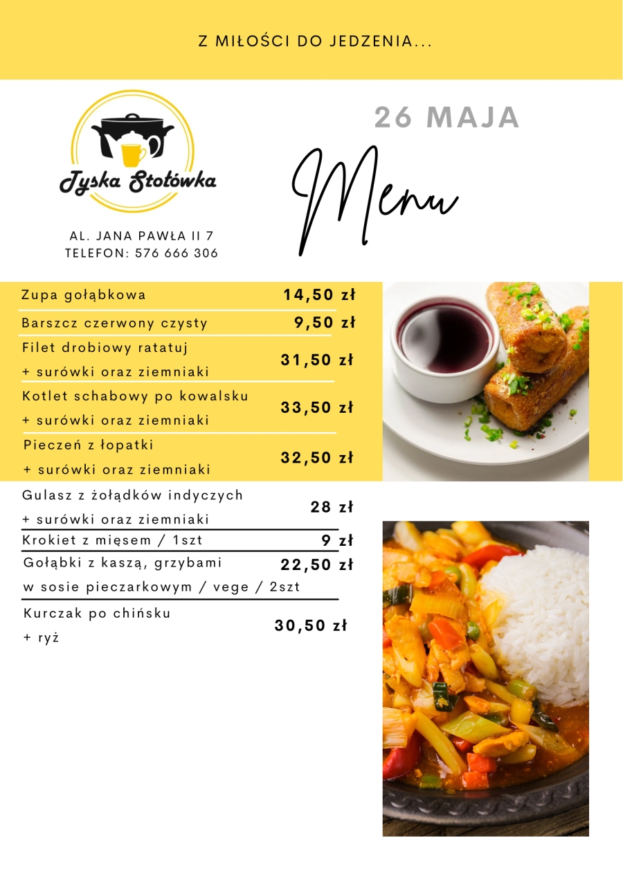 MENU AL. JANA PAWŁA II 7