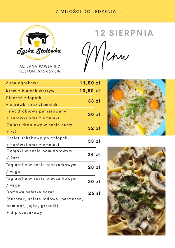 MENU AL. JANA PAWŁA II 7