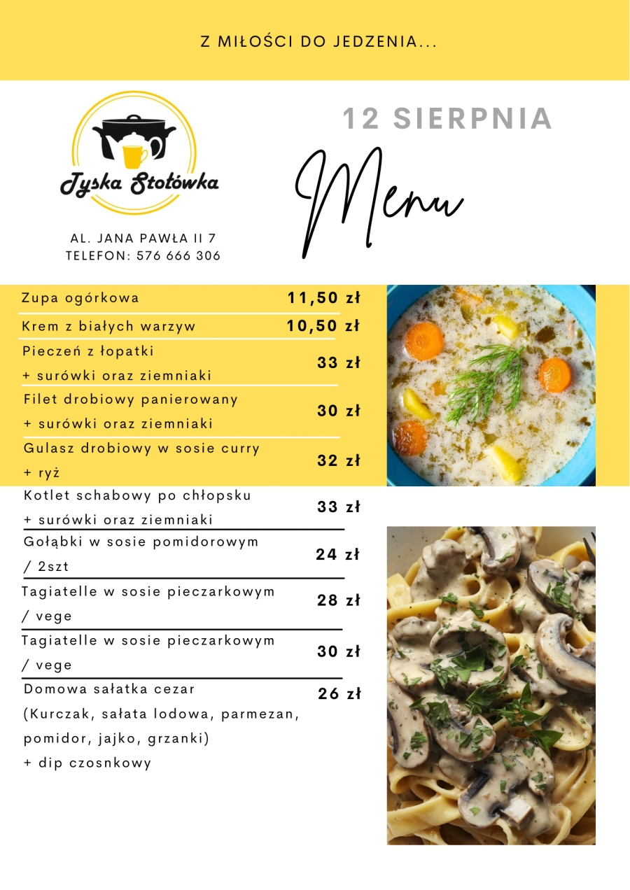 MENU AL. JANA PAWŁA II 7