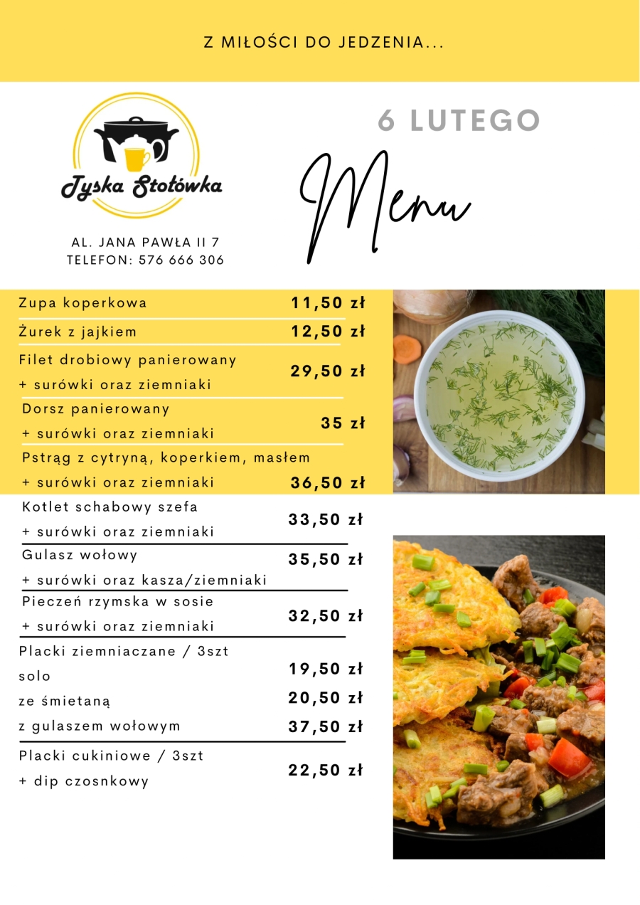 MENU LOKAL AL. JANA PAWŁA II 7