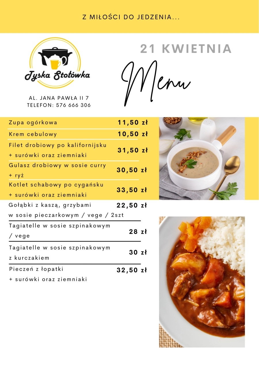 MENU AL. JANA PAWŁA II 7