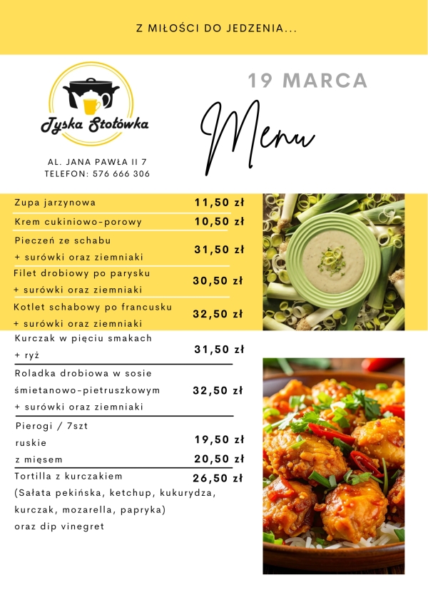 MENU AL. JANA PAWŁA II 7