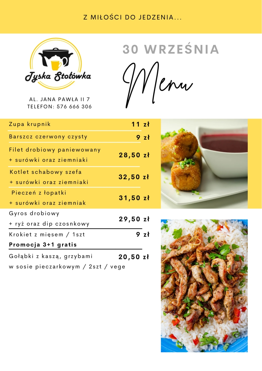 MENU LOKAL AL. JANA PAWŁA II 7