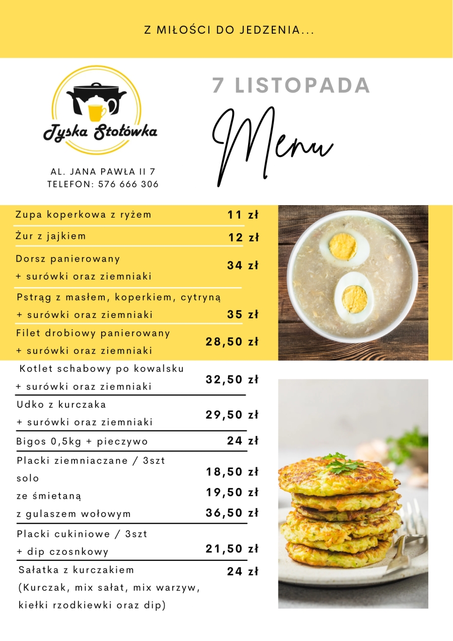 MENU LOKAL AL. JANA PAWŁA II 7