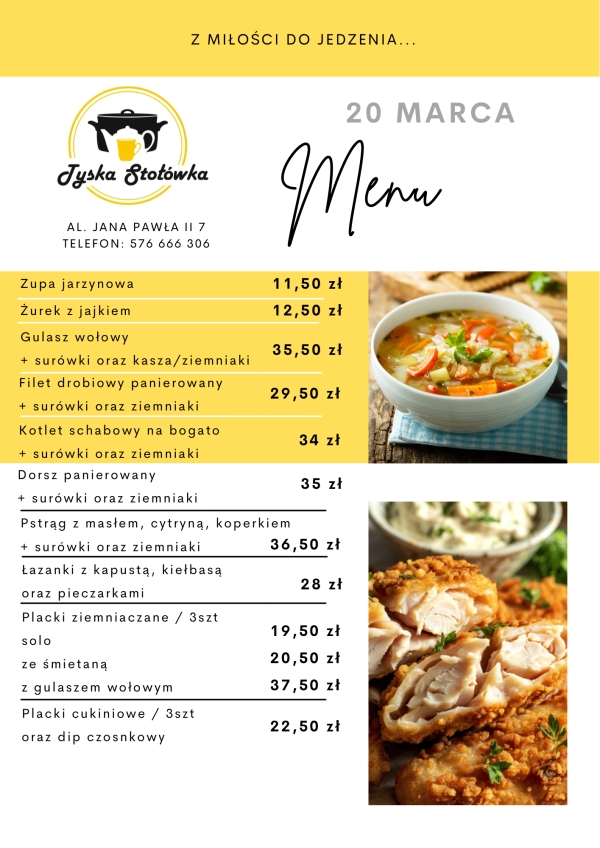 MENU AL. JANA PAWŁA II 7