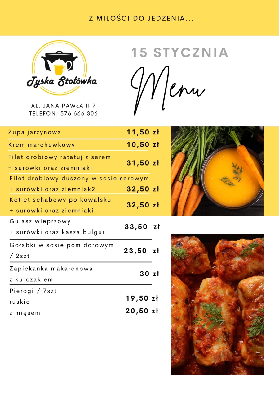 MENU LOKAL AL. JANA PAWŁA II 7