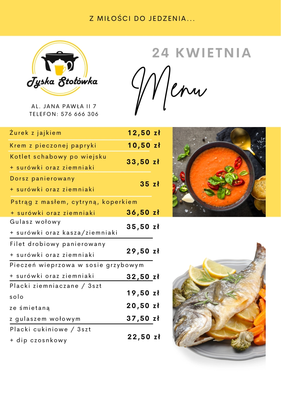 MENU AL. JANA PAWŁA II 7