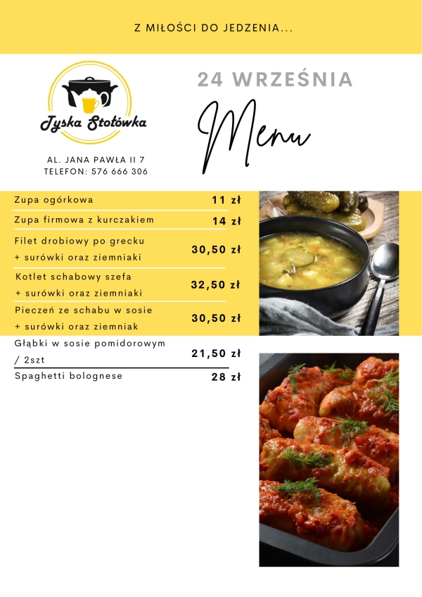 MENU LOKAL AL. JANA PAWŁA II 7