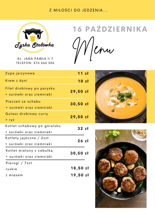 MENU LOKAL AL. JANA PAWŁA II 7