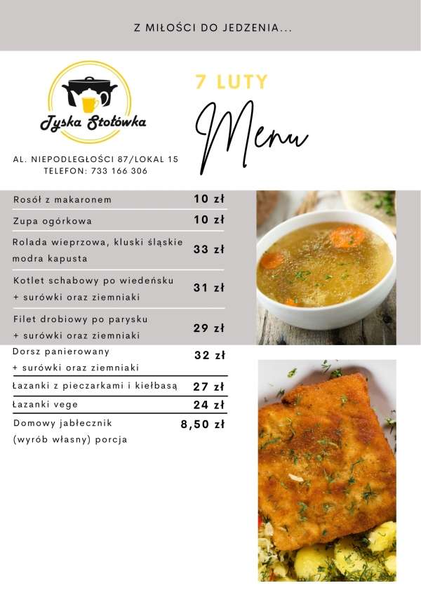 MENU LOKAL 2 Al. NIEPODLEGŁOŚCI 87/LOKAL 15